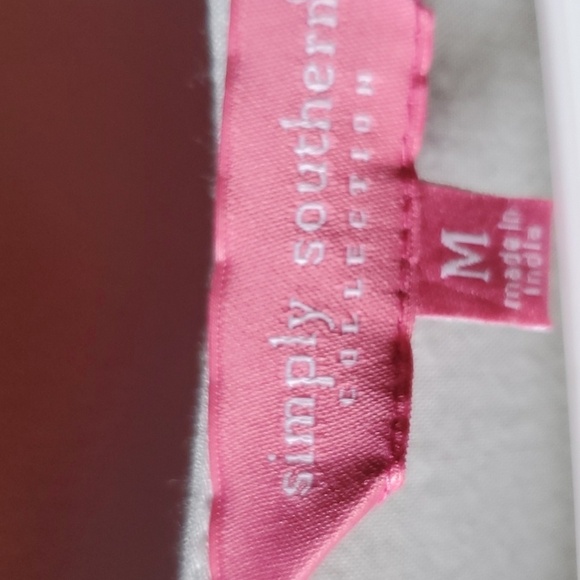 Simply Southern Blue Tie Dye and White Dress Long Sleeve Med⁹ - Picture 2 of 7